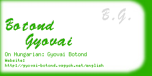 botond gyovai business card